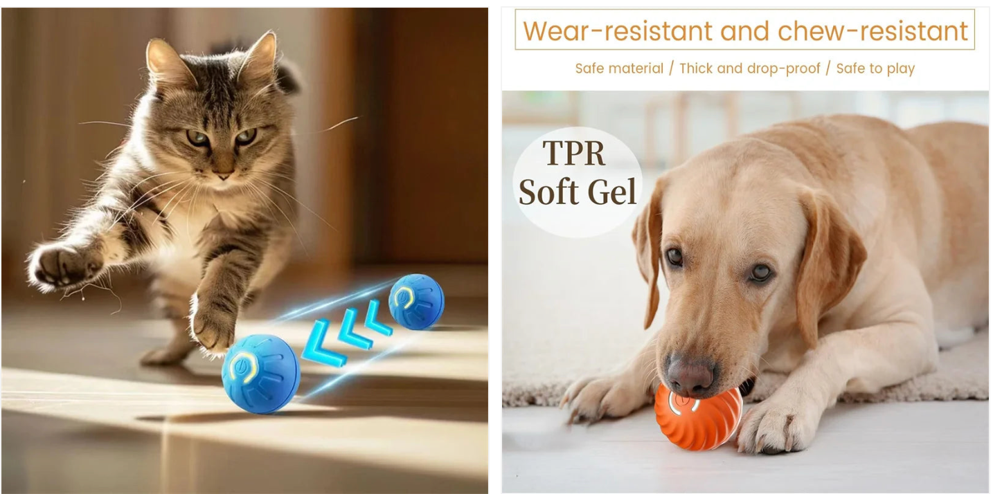 🎾🐾 OGRANIČENA KOLIČINA Pametna lopta koja sama skakuće i pokreće se – savršena zabava za tvog psa! USB punjenje, interaktivna i zabavna, odličan rođendanski poklon za tvog razigranog prijatelja. 🎁🐶